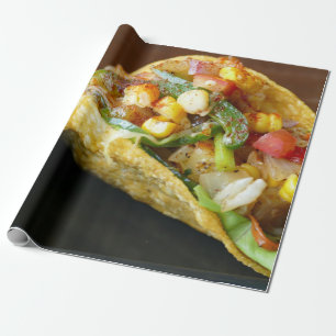 delicious Mexican Tacos photograph Wrapping Paper