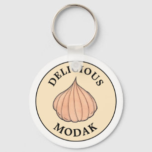Delicious Modak Coconut Mithai Indian Sweet Key Ring