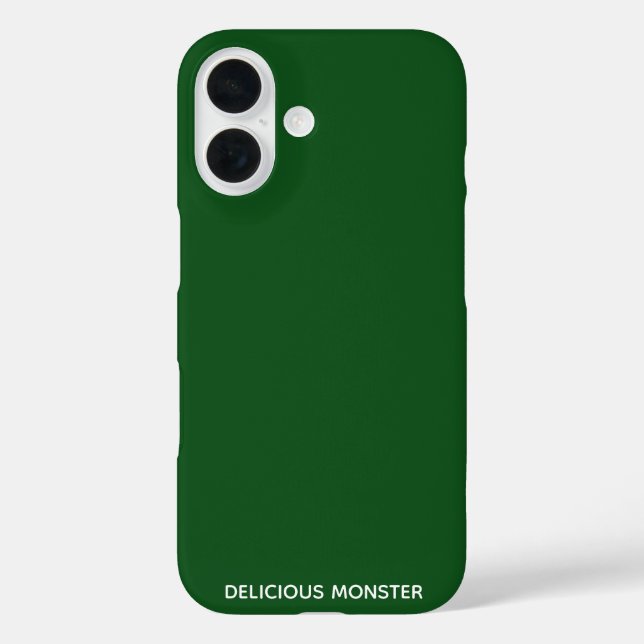 Delicious Monster green colour name Case-Mate iPhone Case (Back)