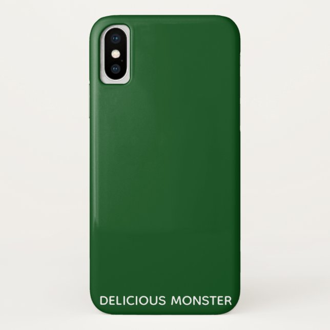 Delicious Monster green colour name Case-Mate iPhone Case (Back)
