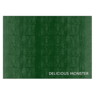 Delicious Monster green colour name Cutting Board