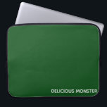 Delicious Monster green colour name Laptop Sleeve<br><div class="desc">Delicious Monster green colour name</div>