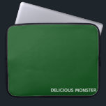 Delicious Monster green colour name Laptop Sleeve<br><div class="desc">Delicious Monster green colour name</div>