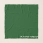 Delicious Monster green colour name Scarf<br><div class="desc">Delicious Monster green colour name</div>