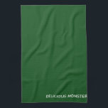 Delicious Monster green colour name Tea Towel<br><div class="desc">Delicious Monster green colour name</div>