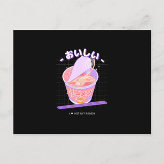 Delicious Noodles I Love Instant Ramen Postcard