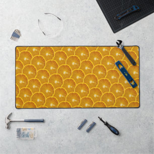 DELICIOUS ORANGE SLICES DESK MAT