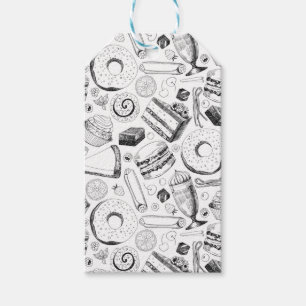 Delicious pattern gift tags