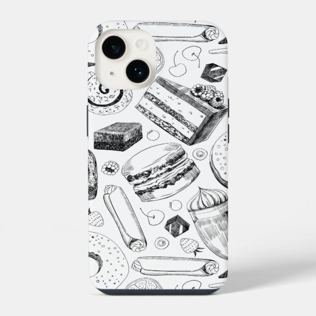 Delicious pattern iPhone case (Back)