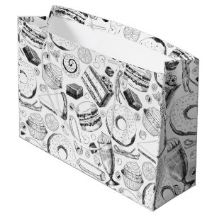 Delicious pattern large gift bag