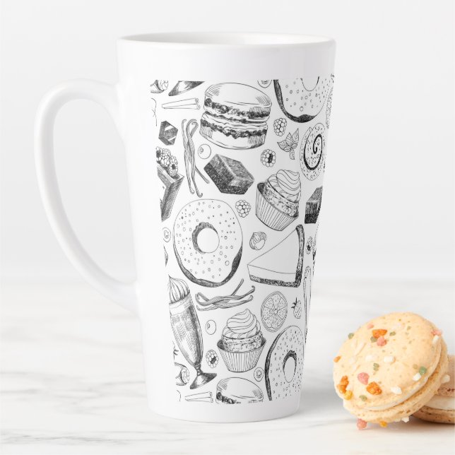 Delicious pattern latte mug (In Situ)