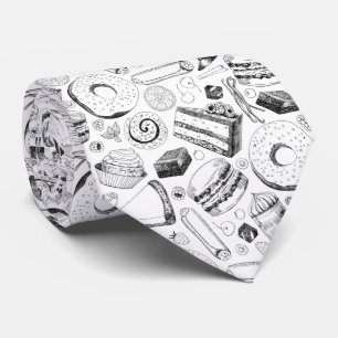 Delicious pattern neck tie
