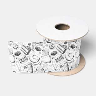 Delicious pattern satin ribbon