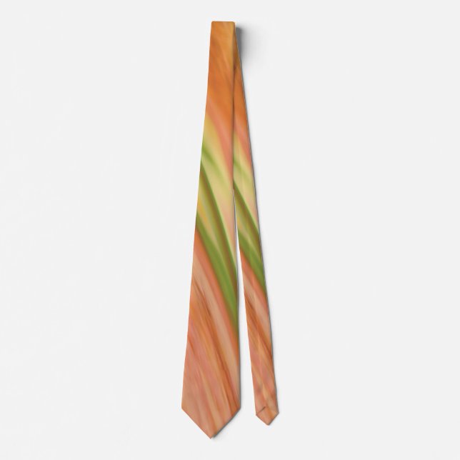 Delicious Peach Design Tie (Front)