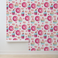 Delicious Pink Doughnut Food Pattern