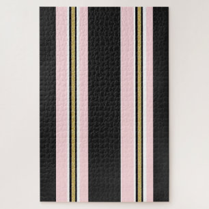 Delicious Pink White Gold Black Puzzles 
