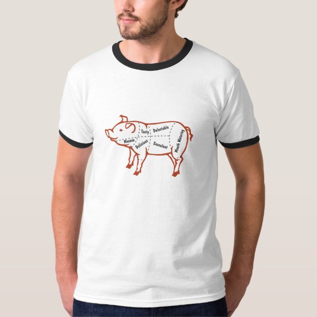 Delicious Pork Chart T-Shirt (Front)