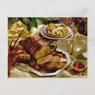 Delicious Pork roast Postcard