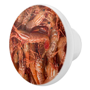 Delicious Prawns Ceramic Knob