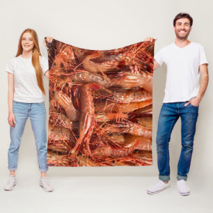 Delicious Prawns Fleece Blanket