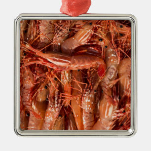 Delicious Prawns Metal Tree Decoration