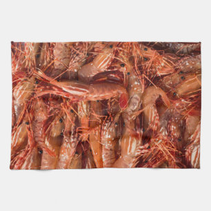 Delicious Prawns Tea Towel