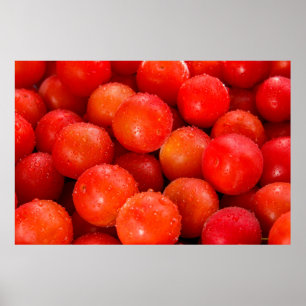 Delicious red cherry-plumbackground, bowl, cherry, poster