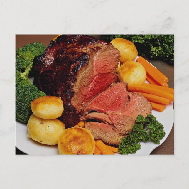 Delicious Roast beef Postcard (Front)