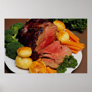 Delicious Roast beef Poster