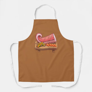 Delicious Salmon Sashimi & Skewers Apron