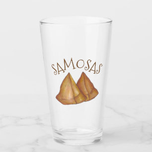 Delicious Samosas Indian Food Pastries Glass