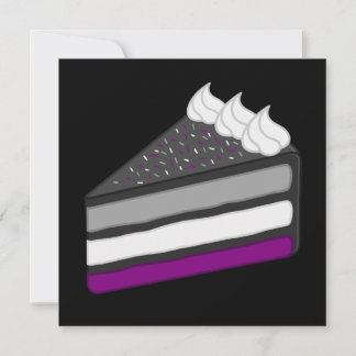 Delicious Slice of Asexual Cake Invitation