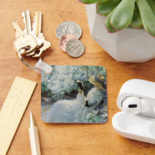 Delicious Solitude by Frank Bramley, Vintage Art Key Ring