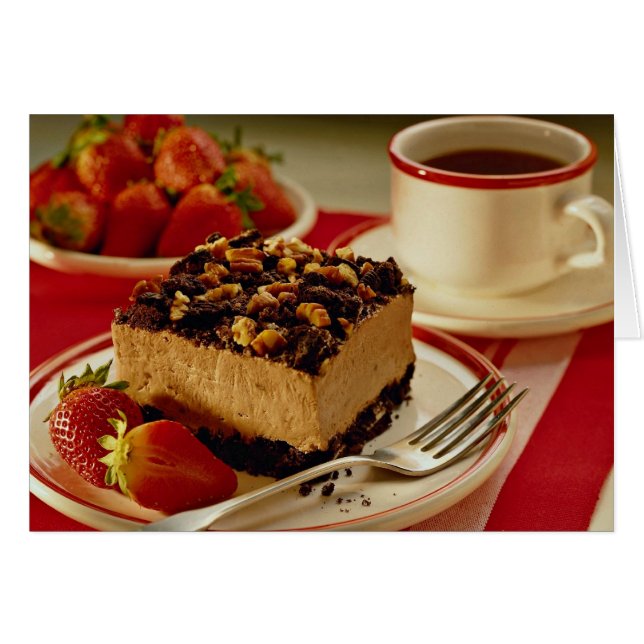 Delicious Strawberries and cake (Front Horizontal)