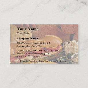 Delicious Submarine sandwich with meats and cheese Business Card