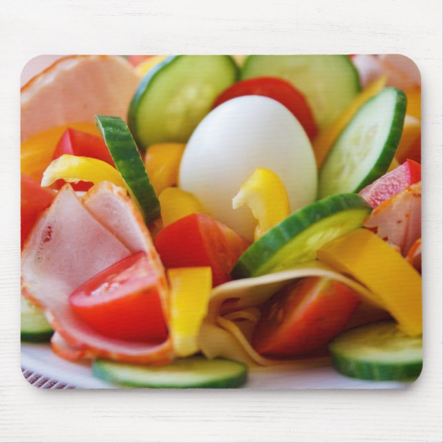 Delicious Vegetables Salad Food Picture Mouse Pad (Front)