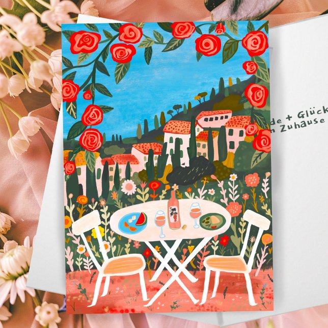 delight New House beautiful landscape Card (Freude Neuen Haus schöne Landschaft Karte herzlichen Glückwunsch zu Ihrem neuen Zuhause Gouache art
)