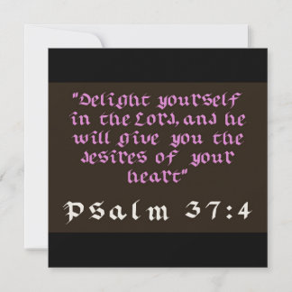 Delight Yourself in The Lord Christian Postcard 