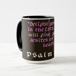 Delight Yourself in The Lord Christian Postcard Mug