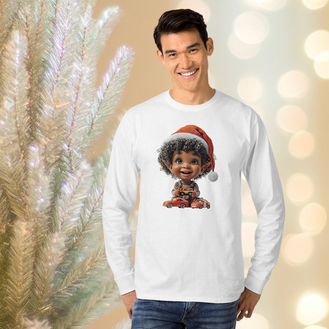 Delighted Baby Christmas Elf Men's Tee (Creator Uploaded)