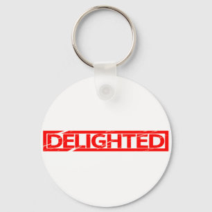 Delighted Stamp Key Ring