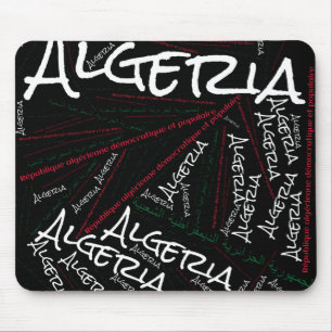 Delightful Algeria Flag Colours Patriotic Mouse Pad