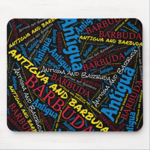 Delightful Antigua and Barbuda Flag Colours Patrio Mouse Pad