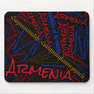 Delightful Armenia Flag Colors Patriotic Mouse Pad