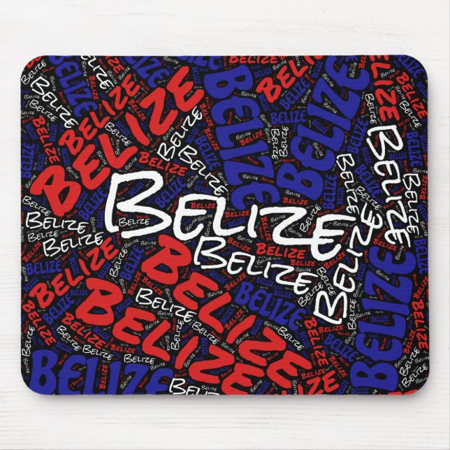 Delightful Belise Flag Colours Patriotic Mouse Pad (Front)