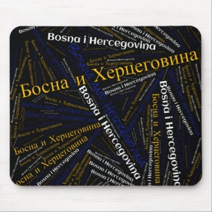 Delightful Bosnia and Herzegovina Flag Colours Mouse Pad