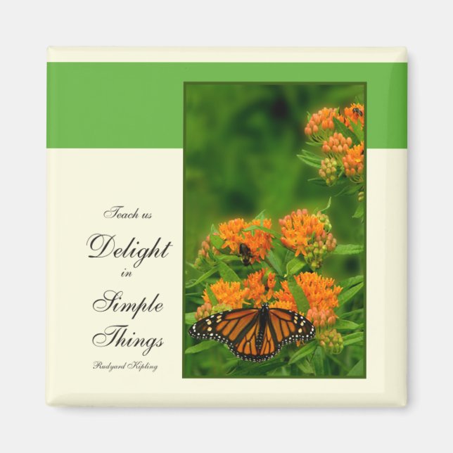 Delightful Butterfly Magnet (Front)