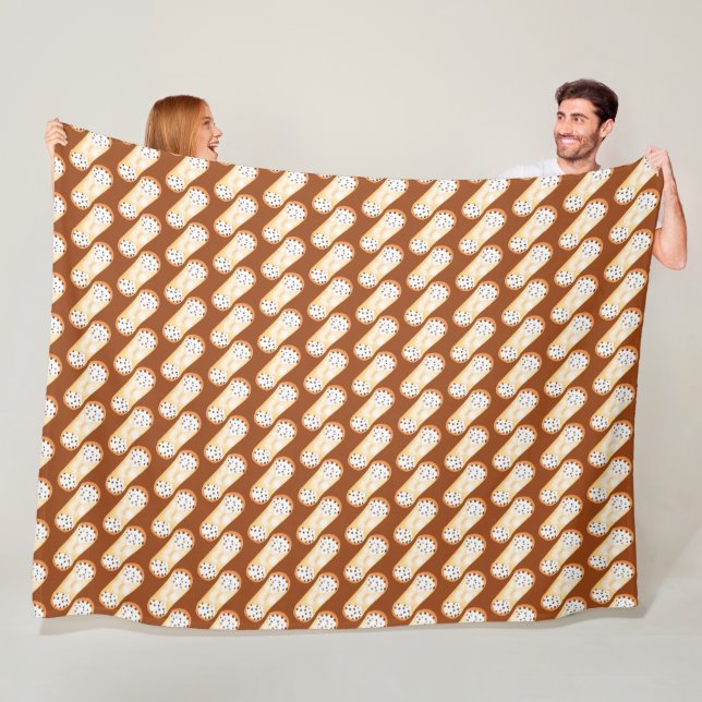 Delightful Cannoli Dessert Fleece Blanket (In Situ)