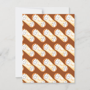 Delightful Cannoli Dessert Postcard
