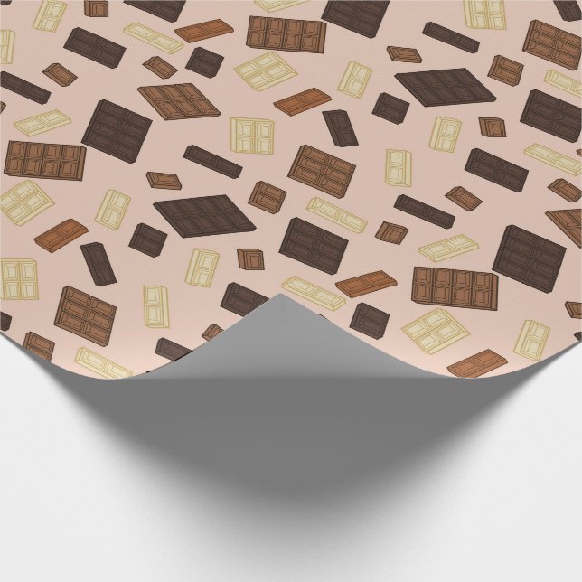 Delightful Chocolate Bars Wrapping Paper (Corner)